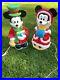 Vintage Disney Blow Molds Mickey And Mini Mouse Pair