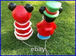 Vintage Disney Blow Molds Mickey And Mini Mouse Pair