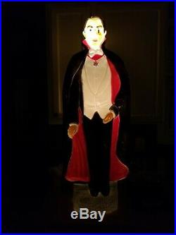 Vintage Don Featherstone Bela Lugosi DRACULA Halloween Light-up Blow Mold UNION