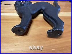 Vintage Don Featherstone Black Cat Blow Mold Yellow Eyes Halloween Outdoor Decor