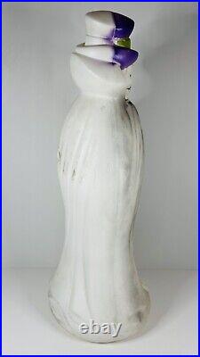 Vintage Don Featherstone Blow Mold Halloween Skeleton Cape Top Hat 33 Inch