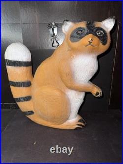 Vintage Don Featherstone Blow Mold Raccoon 1990