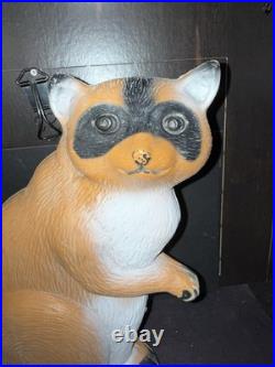 Vintage Don Featherstone Blow Mold Raccoon 1990