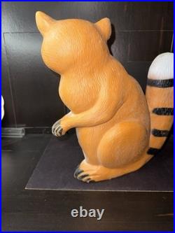 Vintage Don Featherstone Blow Mold Raccoon 1990