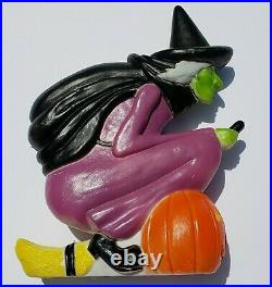 Vintage Don Featherstone Flying Witch on Broom Halloween Blow Mold 1992