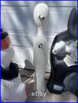 Vintage Don Featherstone Ghost Candle Pencil Halloween Blow Mold 36 EUC Spooky