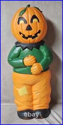 Vintage Don Featherstone Halloween Blow Mold Pumpkin Scarecrow (No Sign)