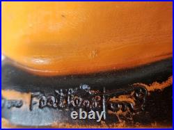 Vintage Don Featherstone Halloween Blow Mold Pumpkin Scarecrow (No Sign)