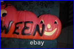 Vintage Don Featherstone Happy Halloween Pumpkin Blow Mold