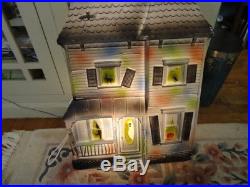 Vintage Don Featherstone Haunted House (RARE) 2 Light! Blow Mold