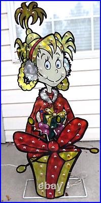 Vintage Dr. Seuss The Grinch Cindy Lou Who Animated Holographic Christmas Lights