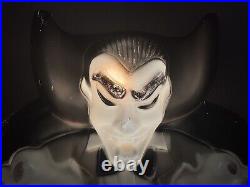 Vintage Dracula 36 Halloween Blow Mold Light General Foam Purple Black SEE