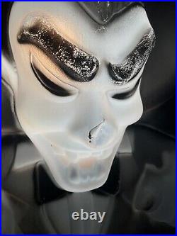 Vintage Dracula 36 Halloween Blow Mold Light General Foam Purple Black SEE