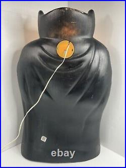 Vintage Dracula 36 Halloween Blow Mold Light General Foam Purple Black SEE