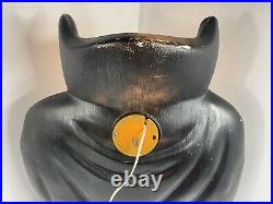 Vintage Dracula 36 Halloween Blow Mold Light General Foam Purple Black SEE