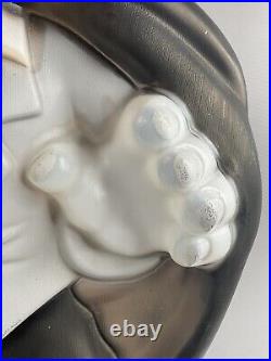 Vintage Dracula 36 Halloween Blow Mold Light General Foam Purple Black SEE
