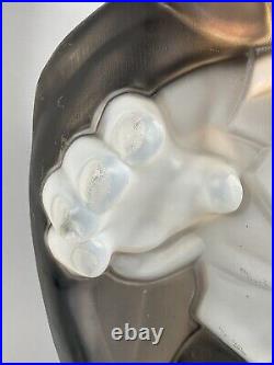 Vintage Dracula 36 Halloween Blow Mold Light General Foam Purple Black SEE