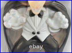 Vintage Dracula 36 Halloween Blow Mold Light General Foam Purple Black SEE