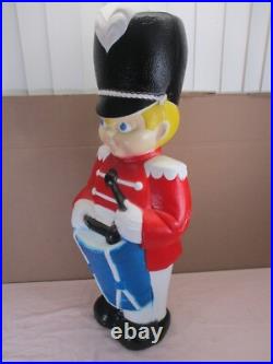 Vintage Drummer Boy Soldier Lighted Christmas Blow Mold 33 by Grand Venture