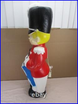 Vintage Drummer Boy Soldier Lighted Christmas Blow Mold 33 by Grand Venture