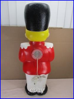 Vintage Drummer Boy Soldier Lighted Christmas Blow Mold 33 by Grand Venture