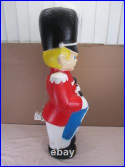 Vintage Drummer Boy Soldier Lighted Christmas Blow Mold 33 by Grand Venture