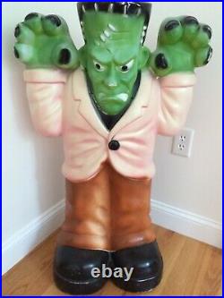 Vintage EMPIRE Blow Mold Large Frankenstein Monster Halloween Lighted Yard Decor