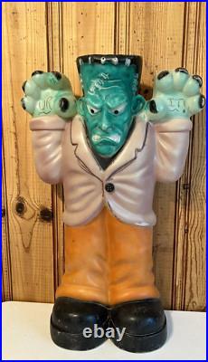 Vintage EMPIRE Frankenstein Monster Halloween Blow Mold 35 Lighted no light