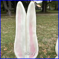 Vintage Easter Bunny blow mold by Union Products Inc Don Featherstone Lot Of 2