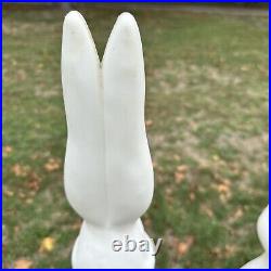 Vintage Easter Bunny blow mold by Union Products Inc Don Featherstone Lot Of 2