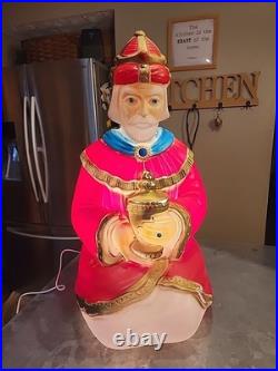 Vintage Empire 25 Wise Men Lighted Blow Mold Christmas Nativity Works
