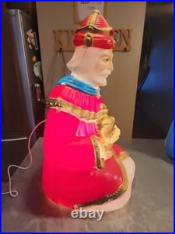 Vintage Empire 25 Wise Men Lighted Blow Mold Christmas Nativity Works