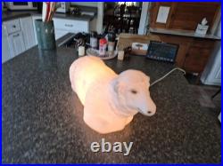 Vintage Empire 28 Christmas Nativity Shepherd Blow Mold With 2 Sheep & Staff Hook