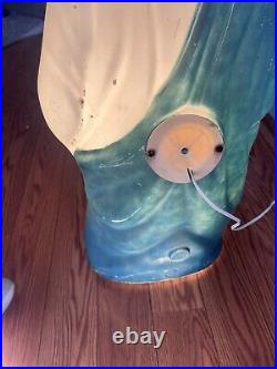 Vintage Empire 28 Nativity Green Shepherd With Staff Blow Mold- WORKING