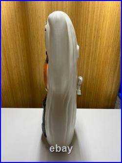 Vintage Empire 33 Blow Mold Halloween Happy Ghost With Pumpkin And Cat Light