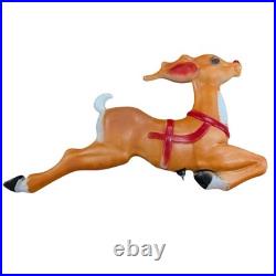 Vintage Empire 34 Santa Reindeer Blow Mold For Santa Sleigh Reindeer