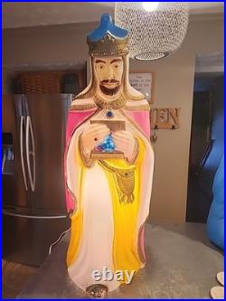 Vintage Empire 35 Wise Men Lighted Blow Mold Christmas Nativity Works