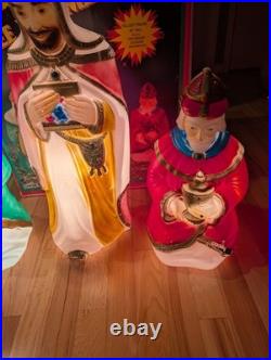 Vintage Empire 3 Three Wise Men Blow Molds Nativity Box Christmas Decor