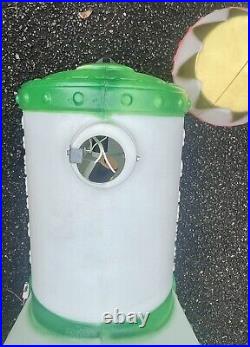 Vintage Empire 42 Illuminated Santa Green Choo-choo Train #1339 Blow Mold-new