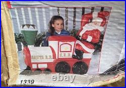Vintage Empire 42 Illuminated Santa Green Choo-choo Train #1339 Blow Mold-new