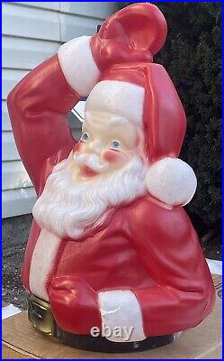Vintage Empire 42 Illuminated Santa Green Choo-choo Train #1339 Blow Mold-new