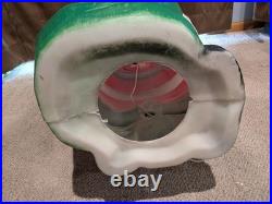 Vintage Empire 48 Santa Blow Mold Green Toy Bag Sack Empire Christmas Gifts
