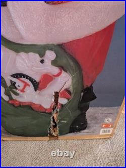 Vintage Empire 48 Santa Blow Mold Green Toy Bag Sack Empire Christmas Gifts Vintage Empire 48 Santa Blow Mold Green Toy Bag Sack Empire Christmas Gifts