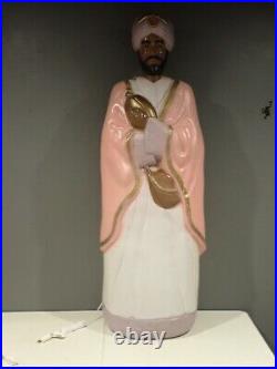 Vintage Empire Blow Mold 60 Life Size Pink Wiseman Three Kings