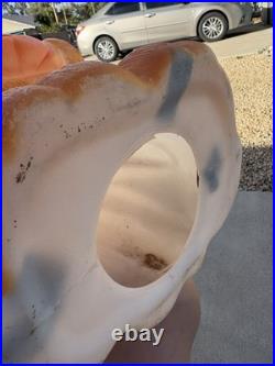 Vintage Empire Blow Mold 90's Halloween Teddy Bear Raccoon Bandit Pumpkin 24