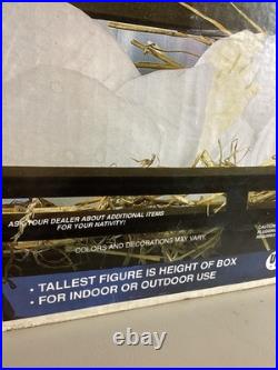 Vintage Empire Blow Mold Christmas Lighted Set 27 Joseph Mary Jesus With Box