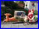 Vintage Empire Blow Mold Christmas Santa, Reindeer, Sleigh in Original box