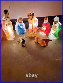 Vintage Empire Blow Mold Lighted Christmas Nativity