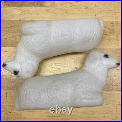 Vintage Empire Blow Mold Nativity Animals Cow Sheep Donkey USA READ