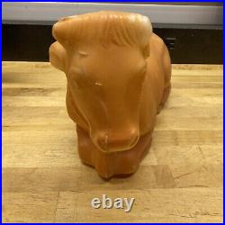 Vintage Empire Blow Mold Nativity Animals Cow Sheep Donkey USA READ